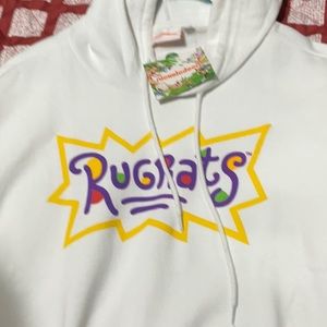 Nickelodeon Rugrats white hoodie size Large Brand New with tags